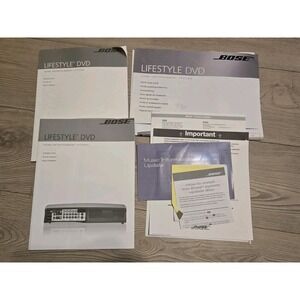 Bose Lifestyle DVD Manuals Guides Lot